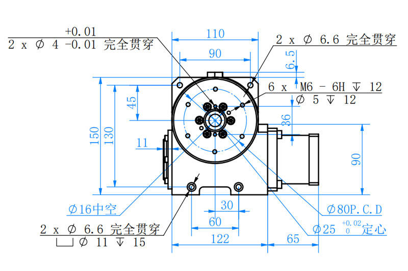 RU110HD15大法兰凸轮转台