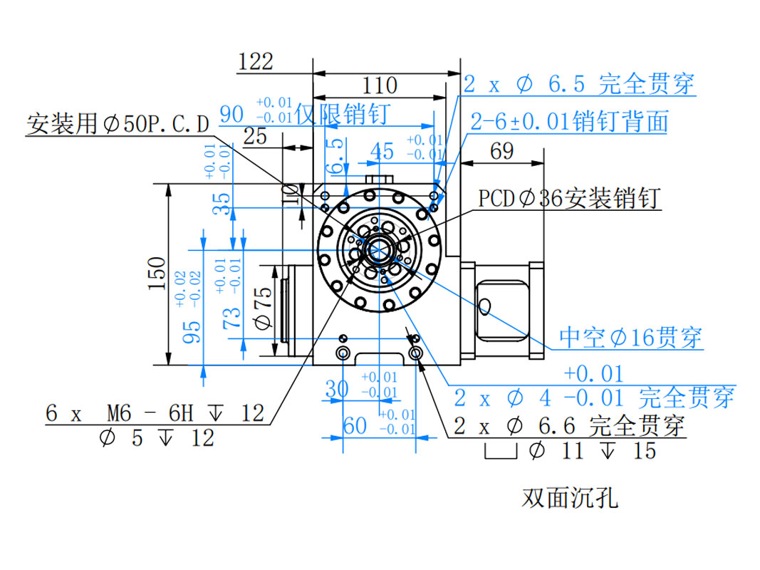 RU60HL15低法兰凸轮转台
